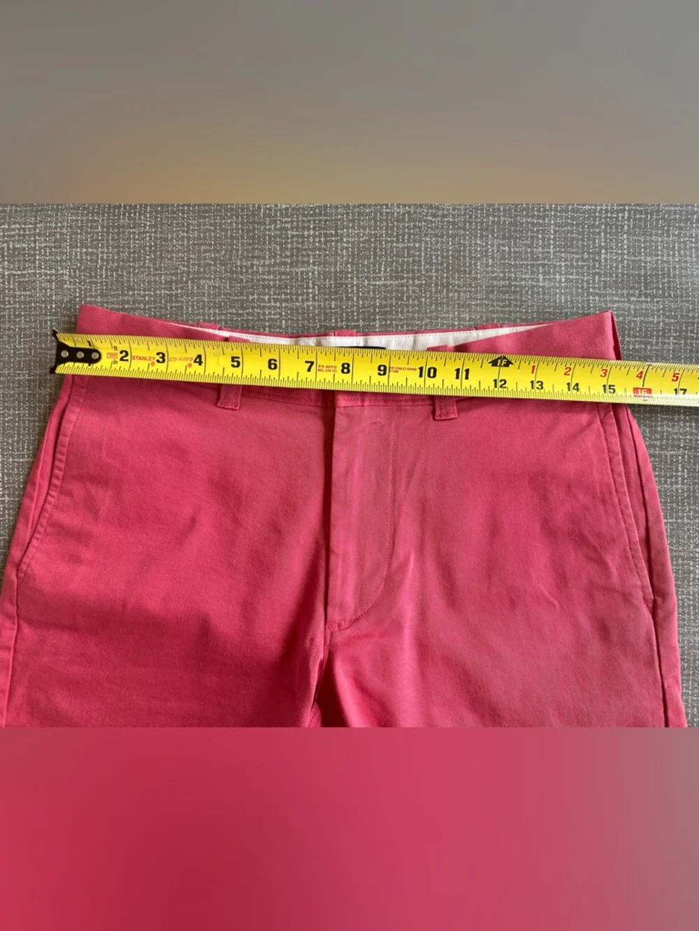 J Crew Mercantile Flex Men's Chino Shorts Size 29 Salmon Pink Stretch 8